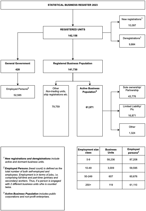 NSO business statistics 2023