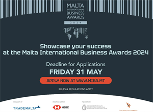 Malta International Business Awards Deadline 31st May 2024