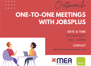 One-to-one meetings with Jobsplus representatives 